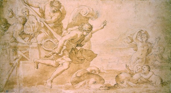 Arion et les dauphins - Giovanni Francesco Romanelli