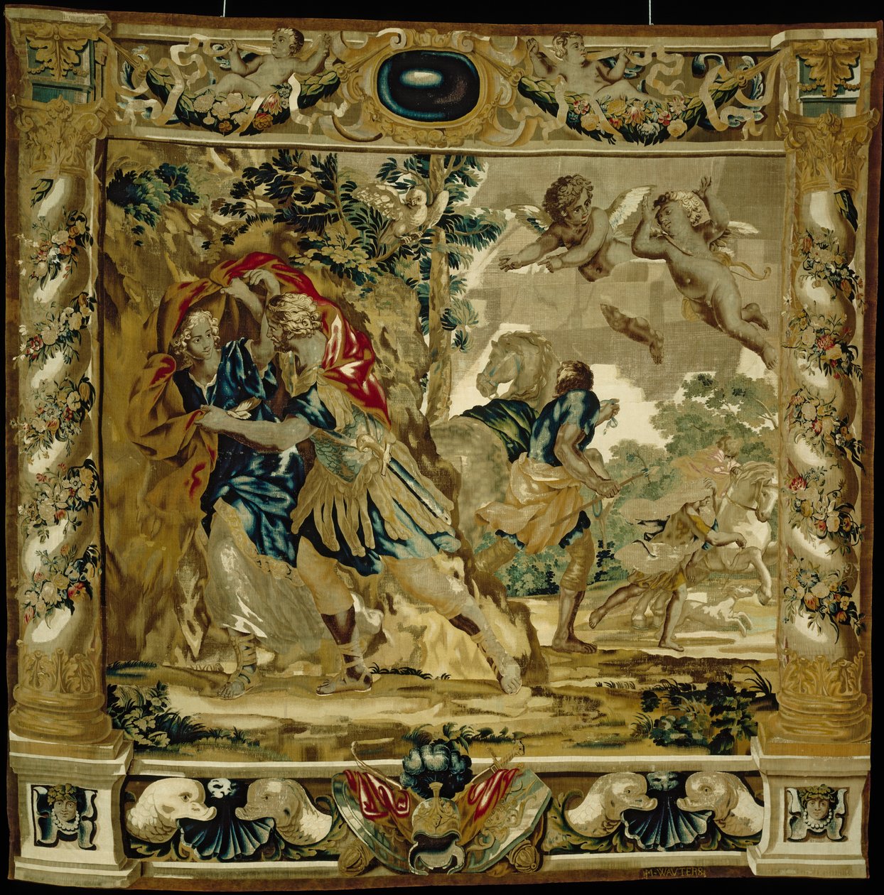 Didon et Énée cherchent refuge contre une tempête - Giovanni Francesco (1610 62) Romanelli