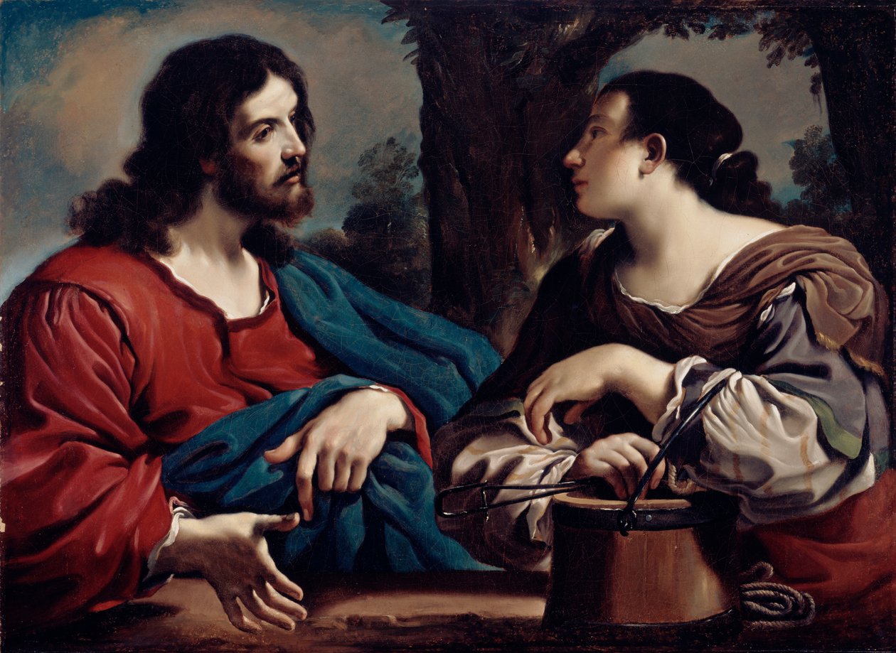 Le Christ et la femme de Samarie, c.1620 - Giovanni Francesco Barbieri