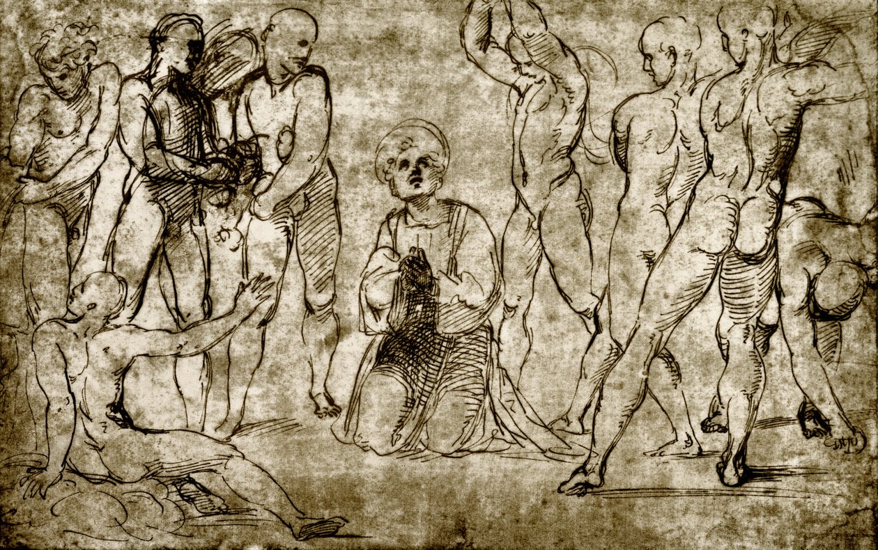 La Lapidation de Saint Étienne - Giovanni Francesco Penni