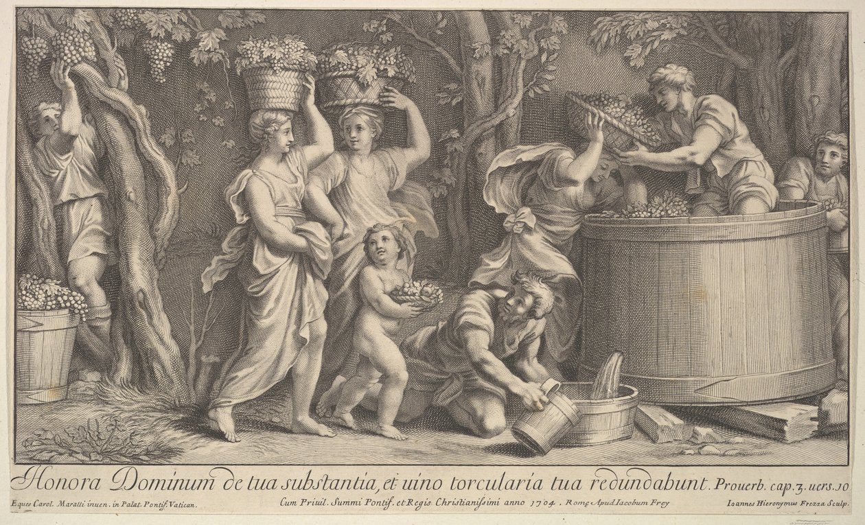 Scène de vendange - Giovanni Girolamo Frezza