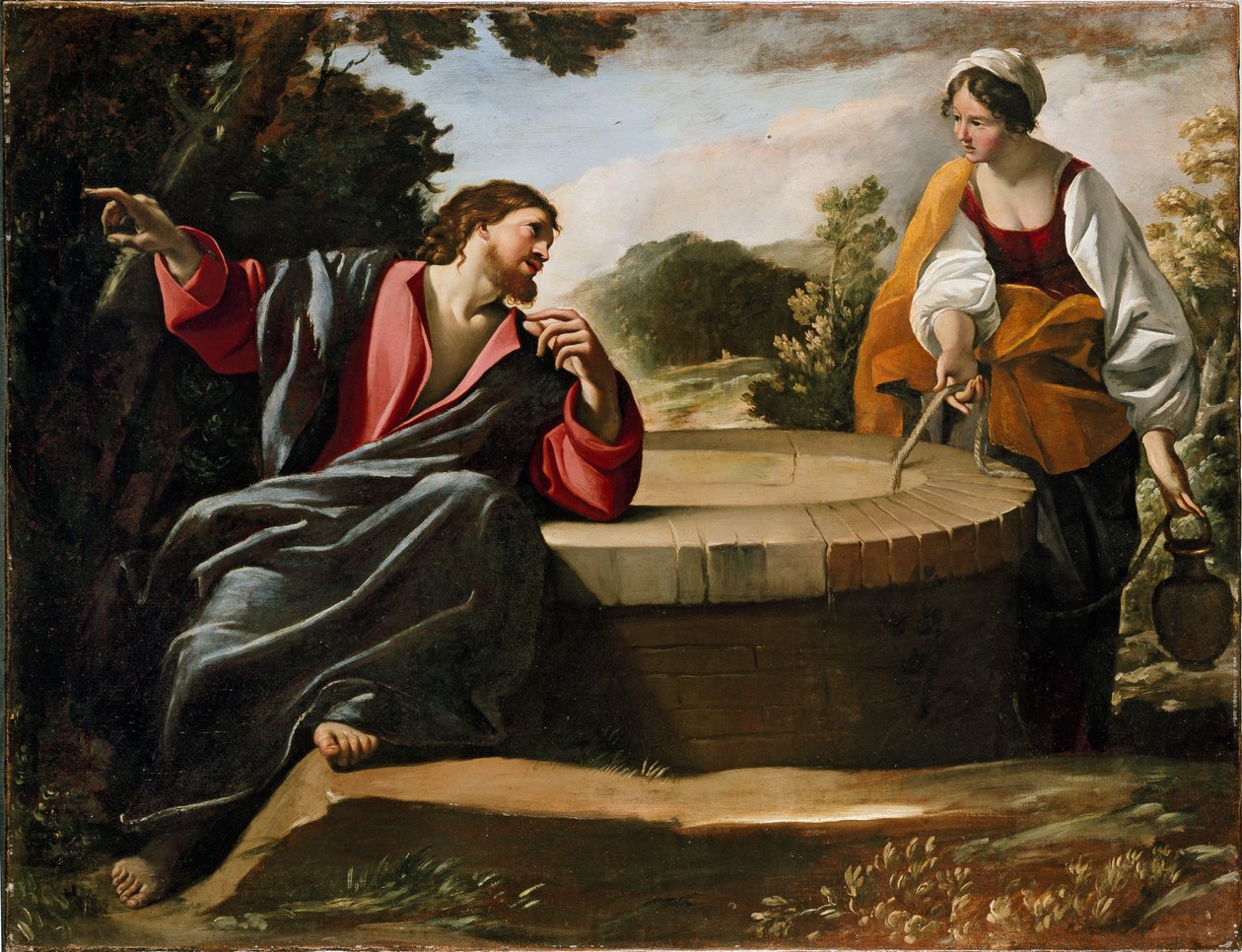 Le Christ et la femme de Samarie - Giovanni Lanfranco