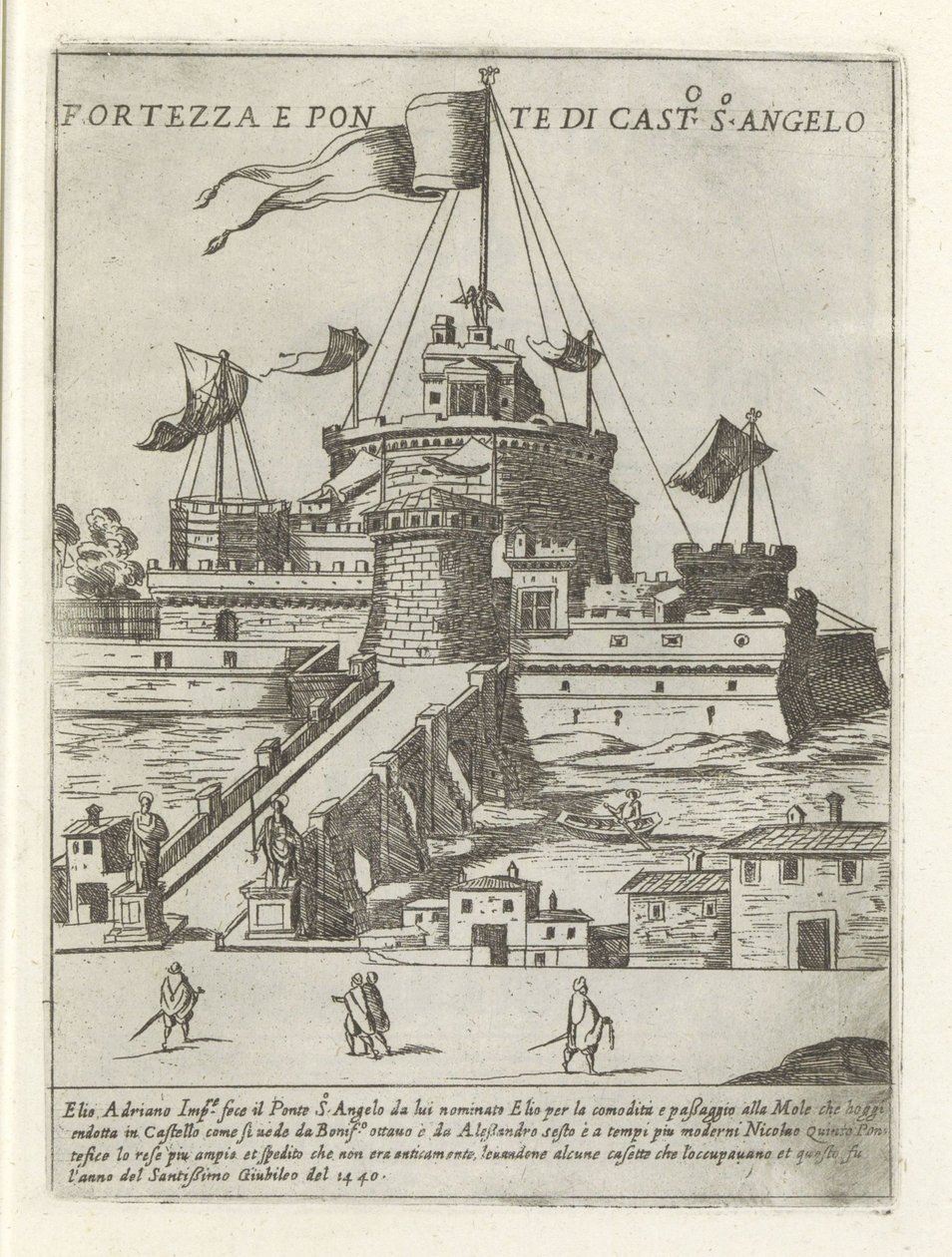 Château Saint-Ange et le pont Saint-Ange - Giovanni Maggi