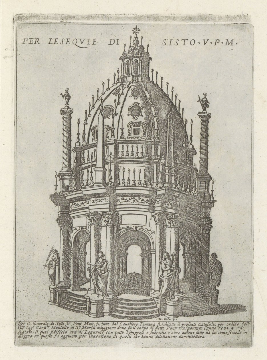 Monument funéraire du pape Sixte V - Giovanni Maggi