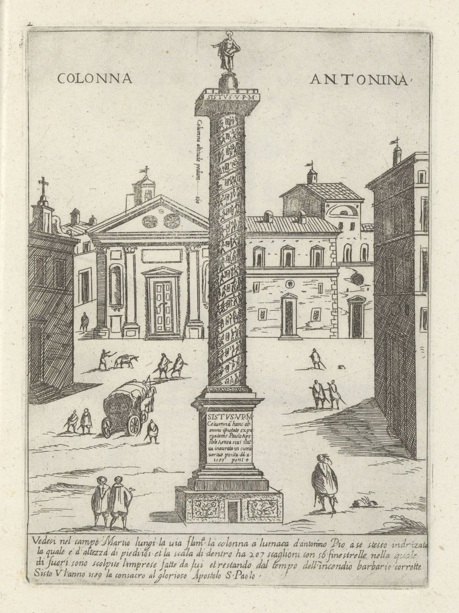 Colonne de Marc Aurèle à Rome - Giovanni Maggi
