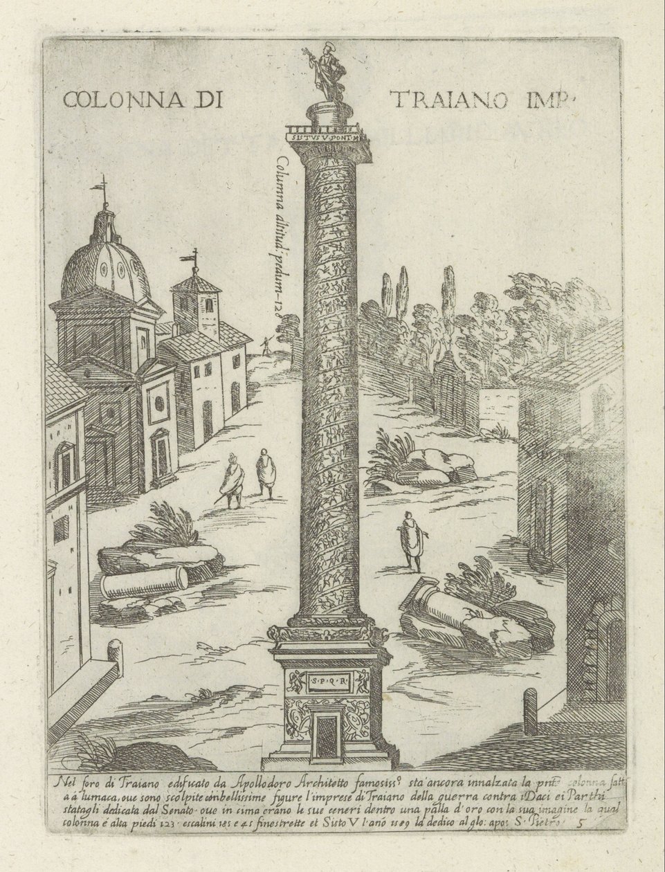 Colonne de Trajan à Rome - Giovanni Maggi