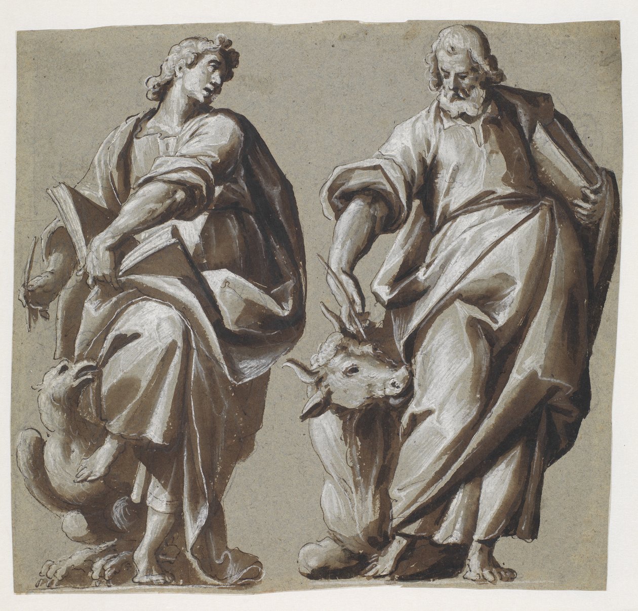 Les évangélistes Jean et Luc - Giovanni Mauro della Rovere