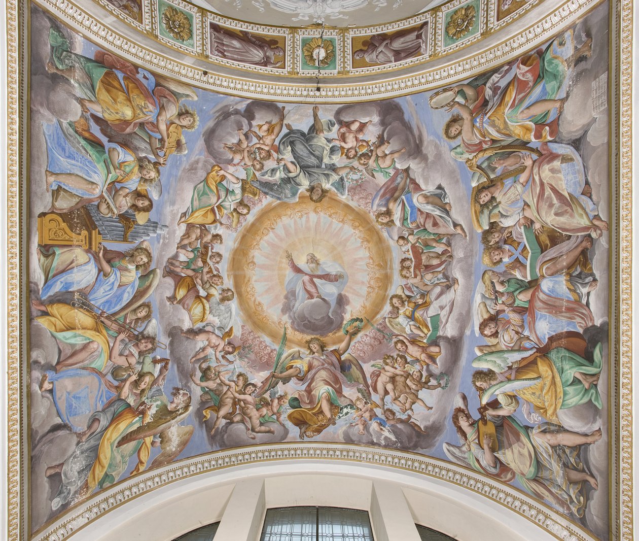 Dieu en Gloire et anges musiciens, 1616 - Giovanni Mauro della Rovere