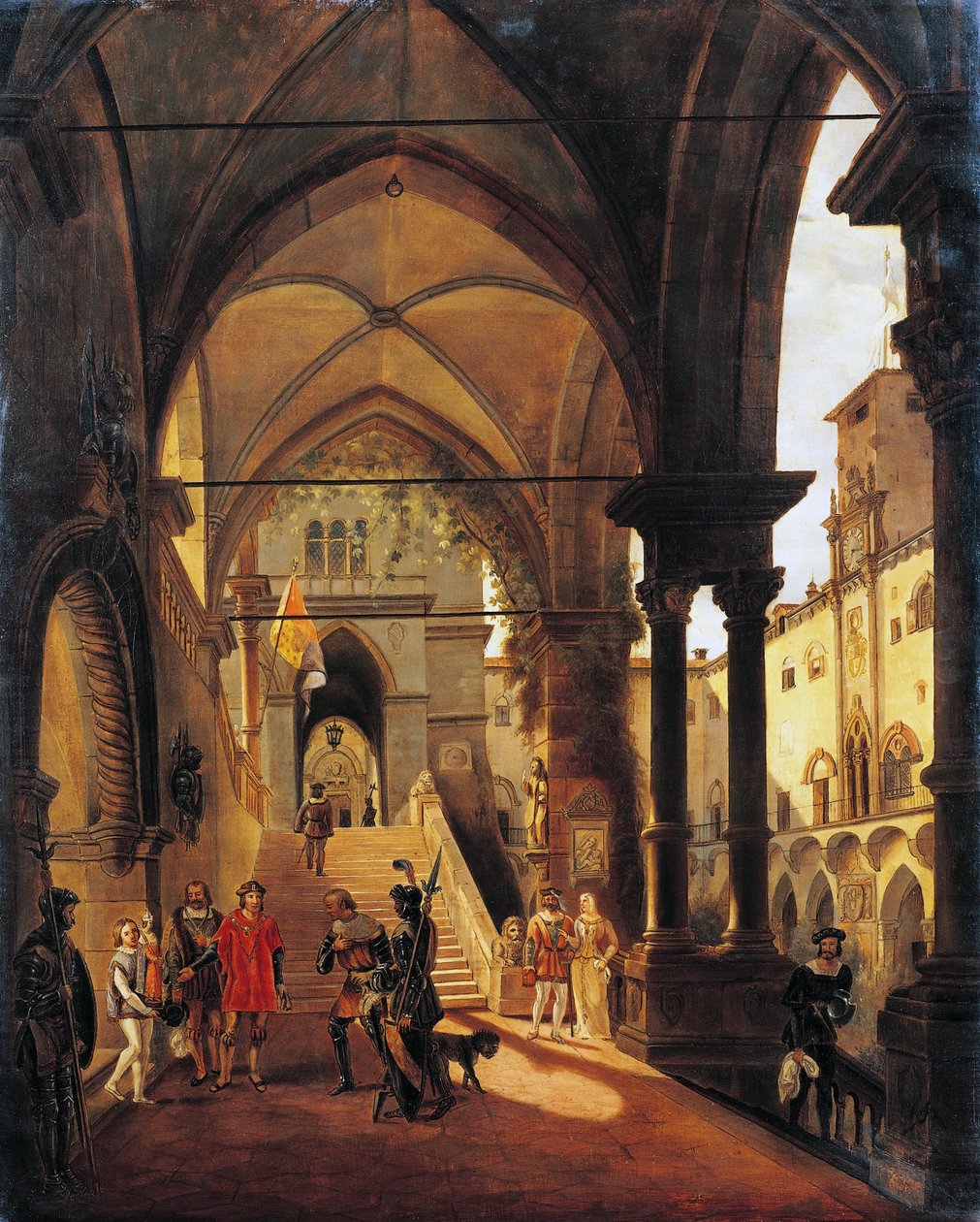 Louis XI au château de Barolo - Giovanni Migliara