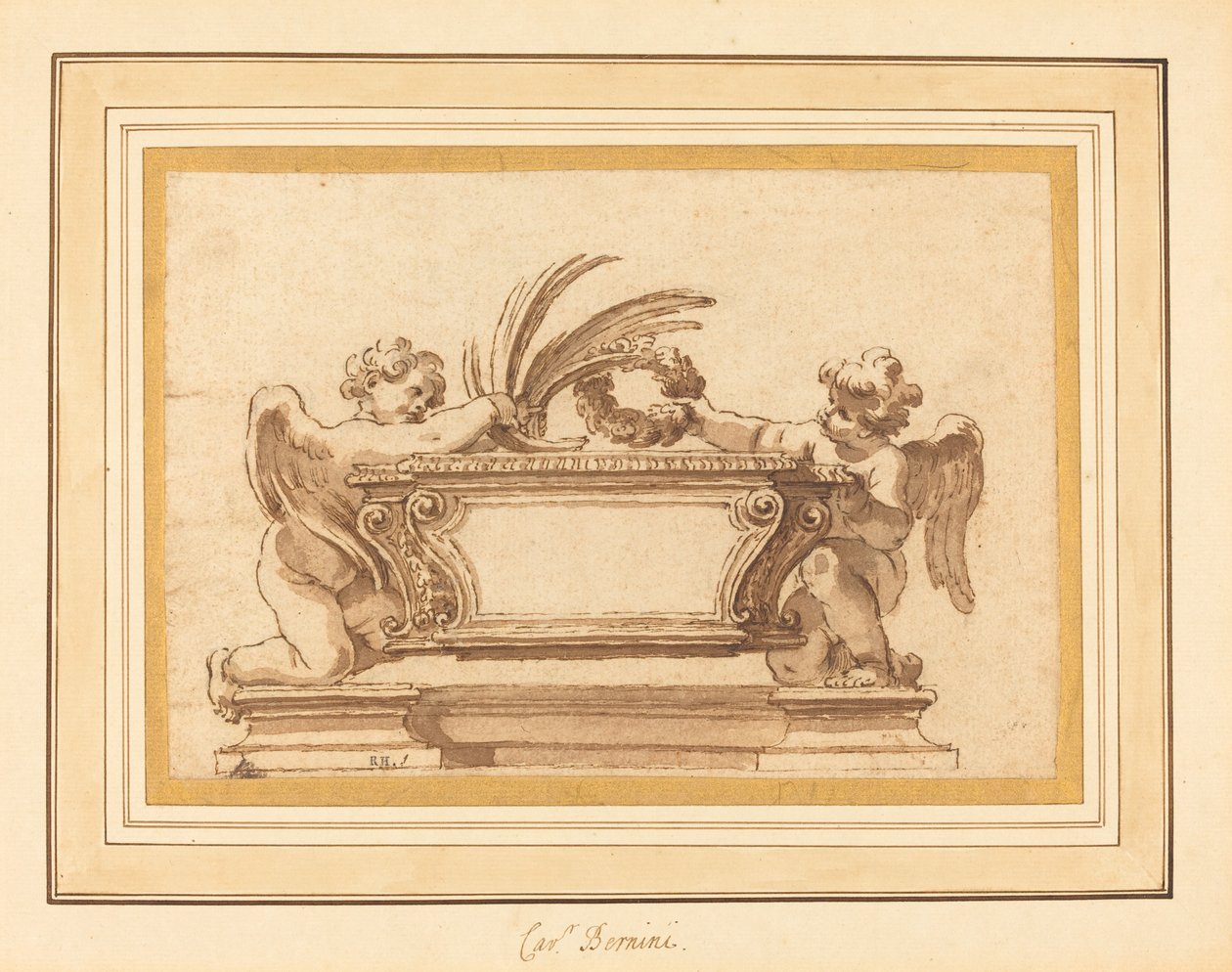 Étude pour un sarcophage reliquaire - Giovanni Odazzi