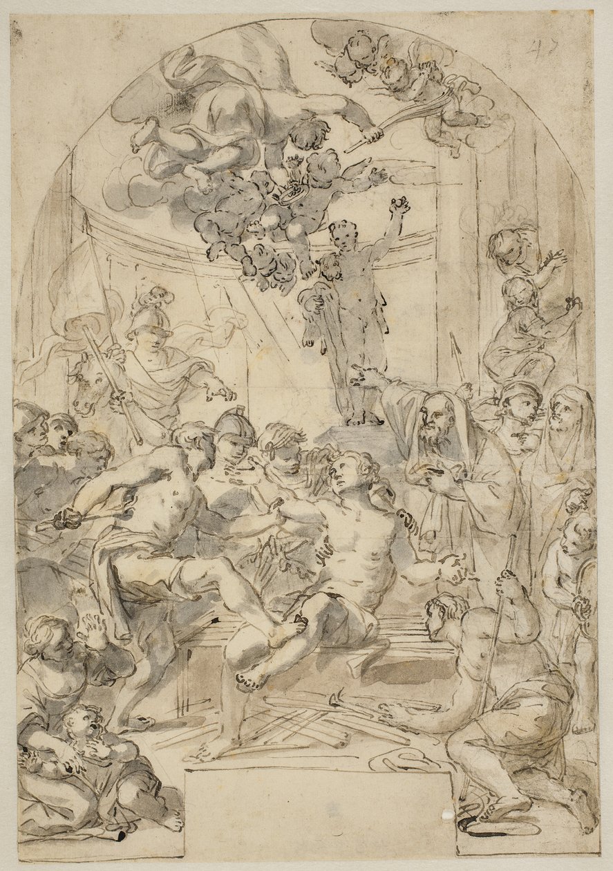 Le martyre de Saint Laurent - Giovanni Odazzi