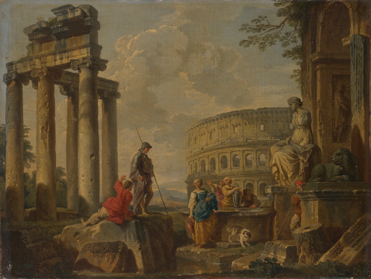 Le Colisée parmi les ruines romaines - Giovanni Paolo Panini