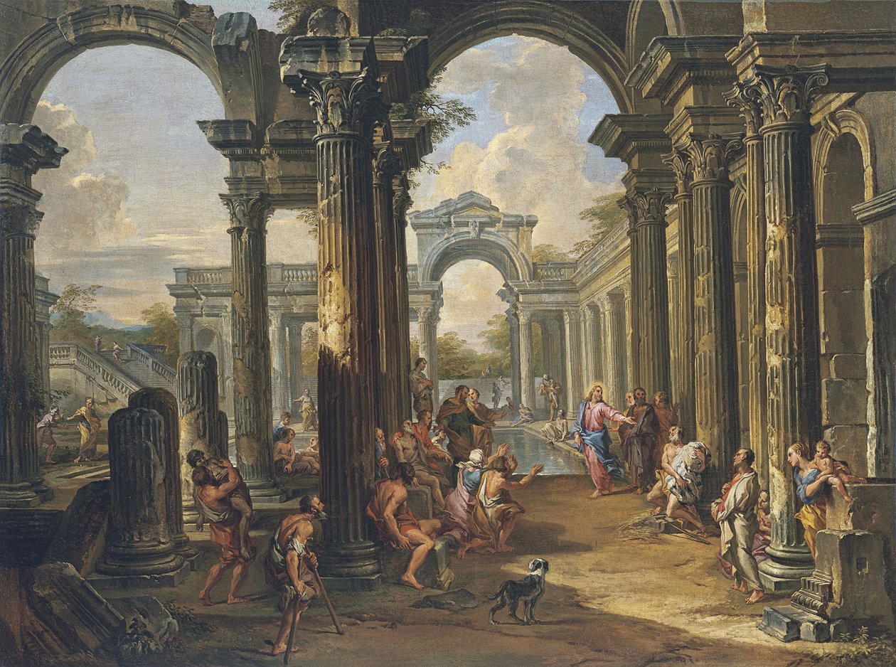La Piscine de Bethesda - Giovanni Paolo Pannini