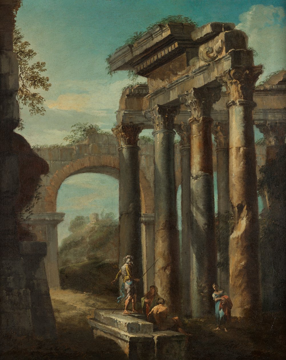 Paysage de ruines romaines - Giovanni Paolo Pannini