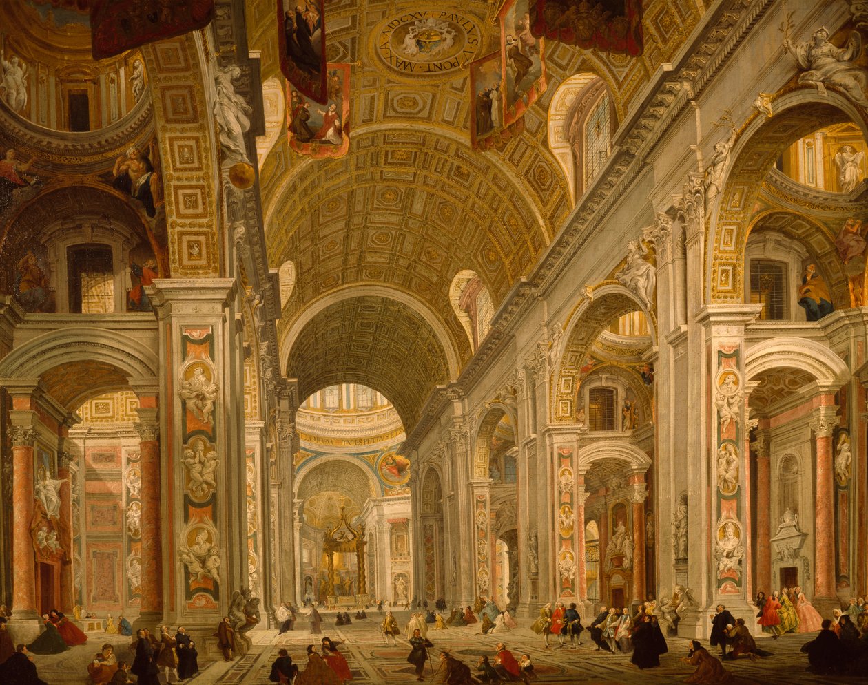 Intérieur de la Basilique Saint-Pierre - Giovanni Paolo Pannini