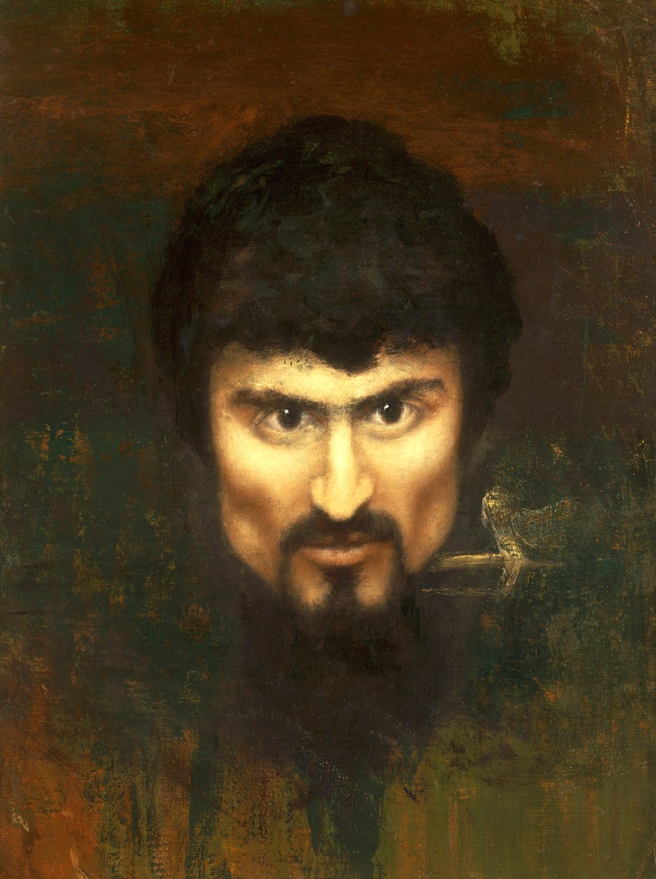 Suisse, Saint-Moritz, Autoportrait en 1882 - Giovanni Segantini