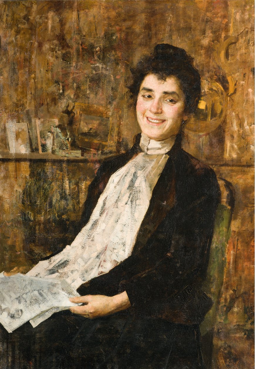 Portrait de sa femme Luisa - Giovanni Sottocornola