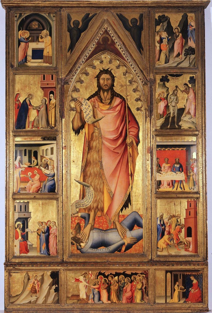 Retable du Baptiste - Giovanni del Biondo