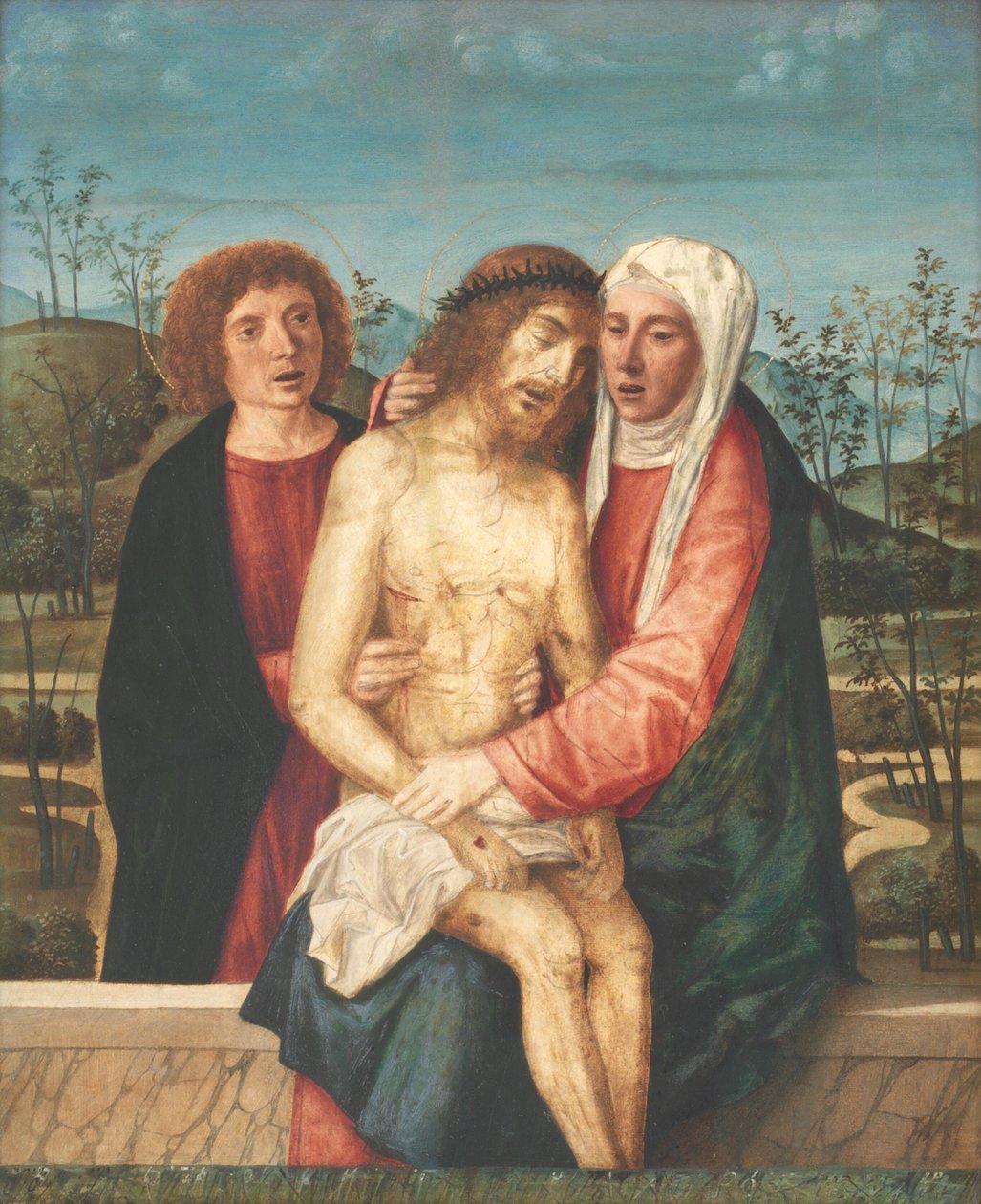 Pietà avec la Vierge et Saint Jean - Giovanni di Niccolo Mansueti