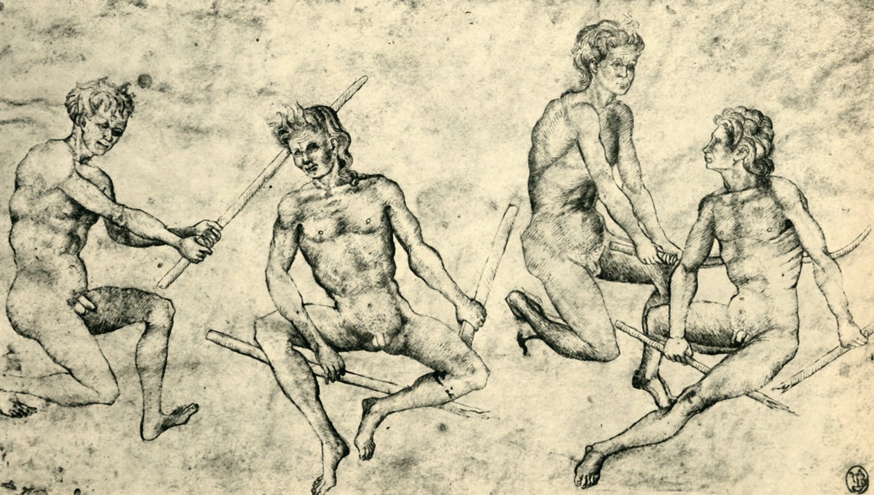 Quatre hommes nus, milieu-fin du 15ème siècle, 1943 - Giovanni di Paolo