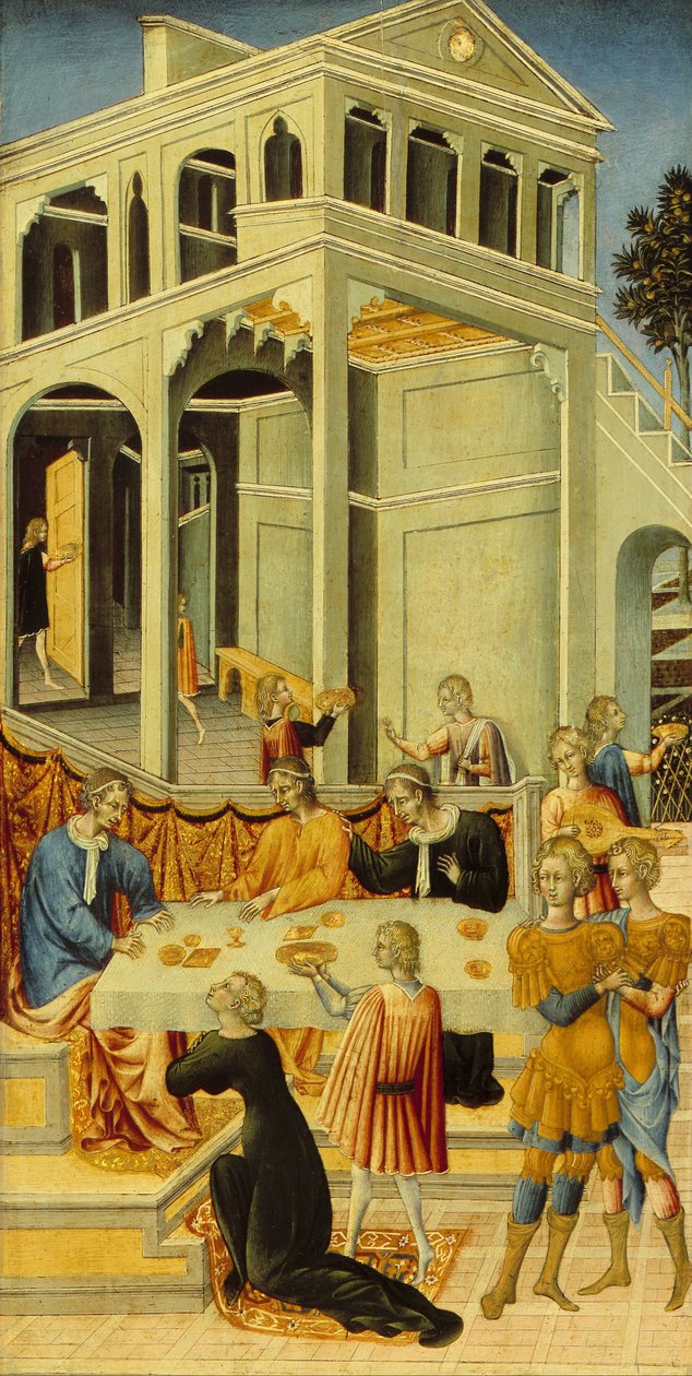 Salomé demandant à Hérode la tête de saint Jean-Baptiste - Giovanni di Paolo
