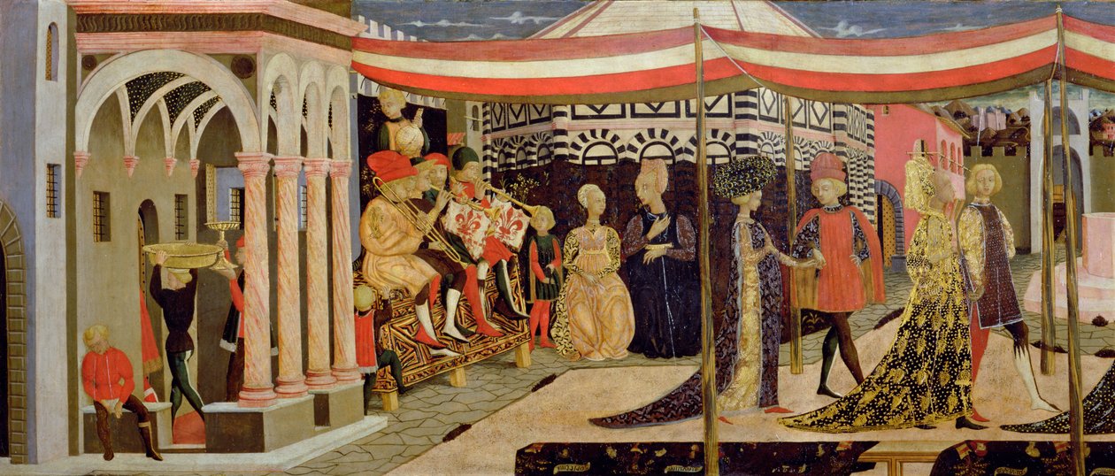 Frontal du Cassone Adimari (détail) - Giovanni di Ser Giovanni