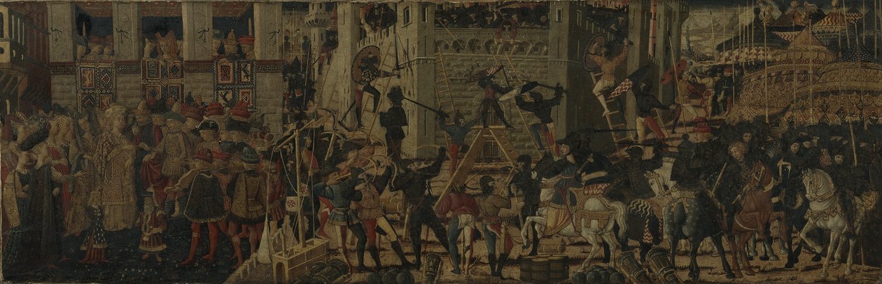 Siège de Carthage et la continence de Scipion, vers 1460 - Giovanni the younger Guidi