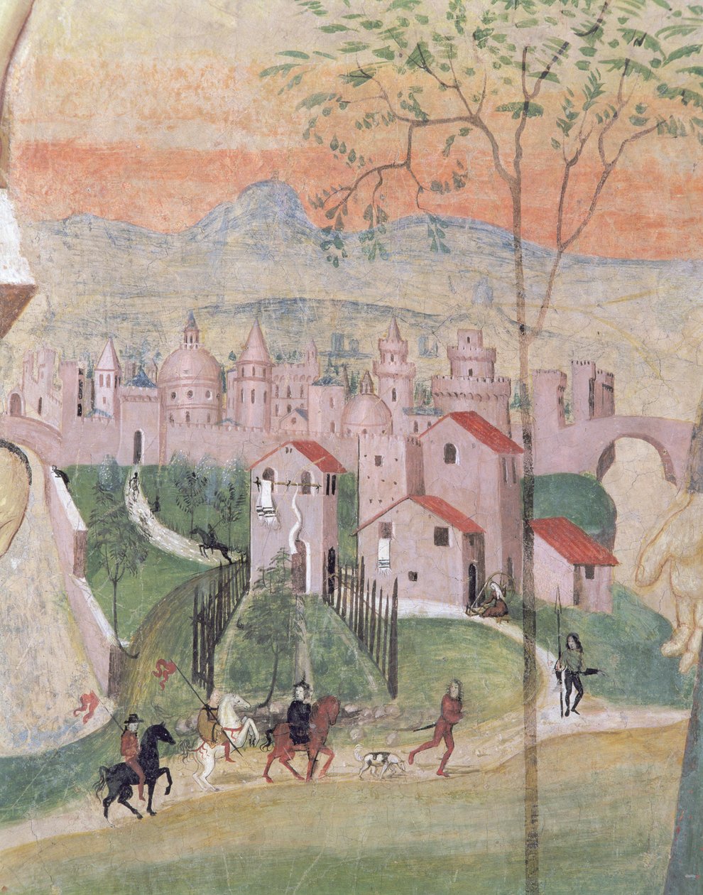 Vue de la ville de Prato (détail) - Girolamo Ristori