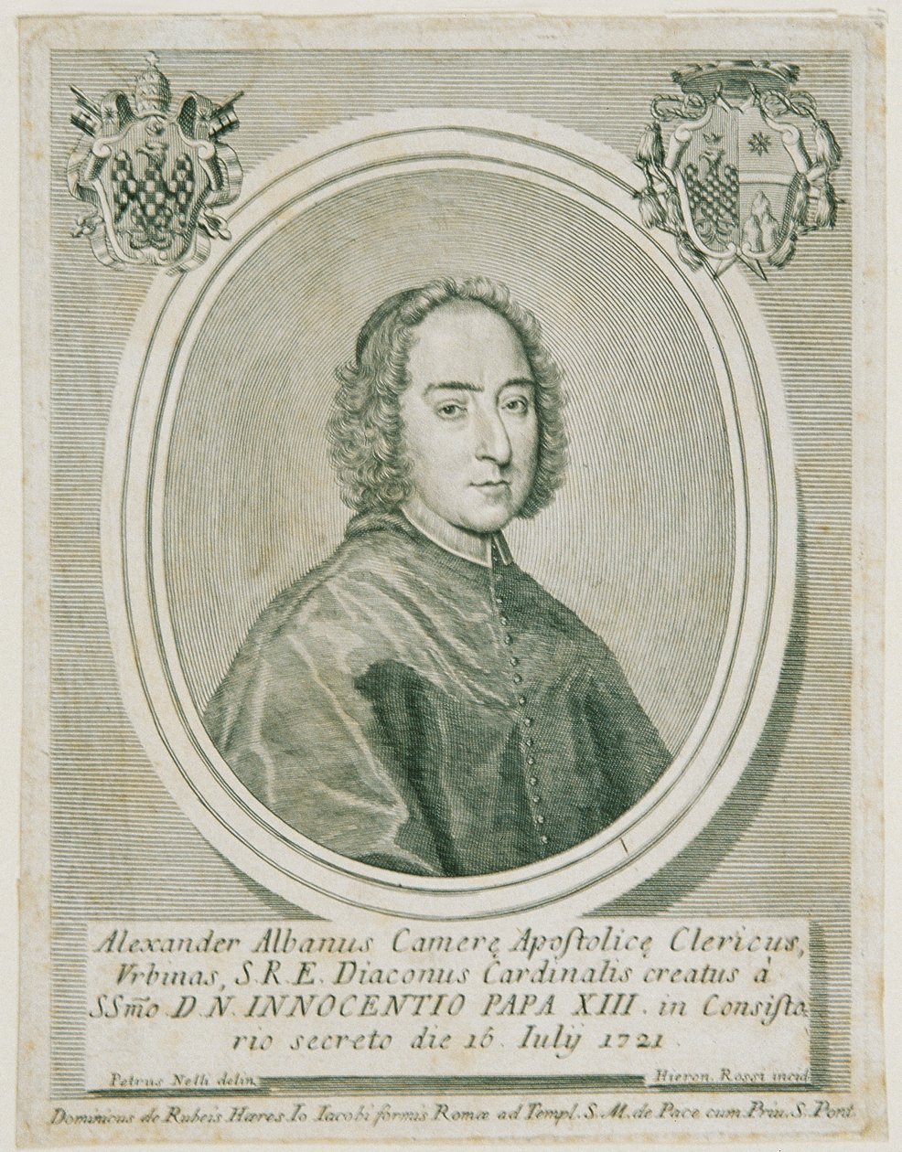 Cardinal Alessandro Albani - Girolamo Rossi