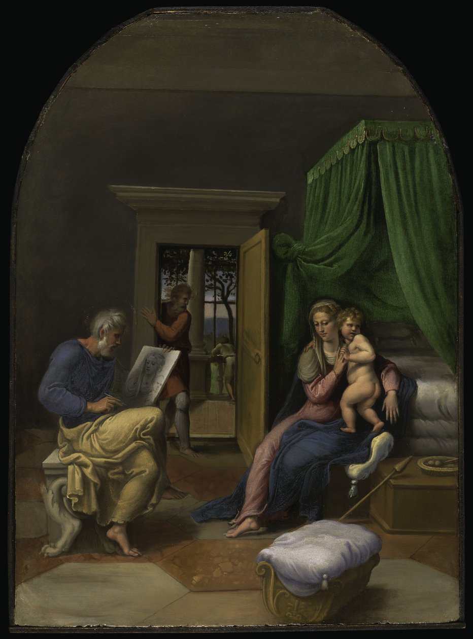 Saint Luc dessinant la Vierge et l