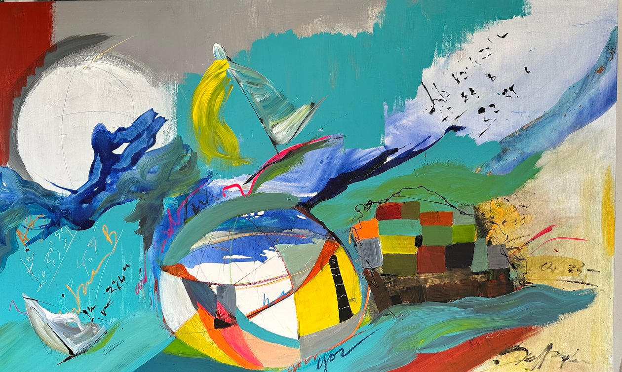 Ad Sidera (acrylique sur toile) - Gisela Gaffoglio
