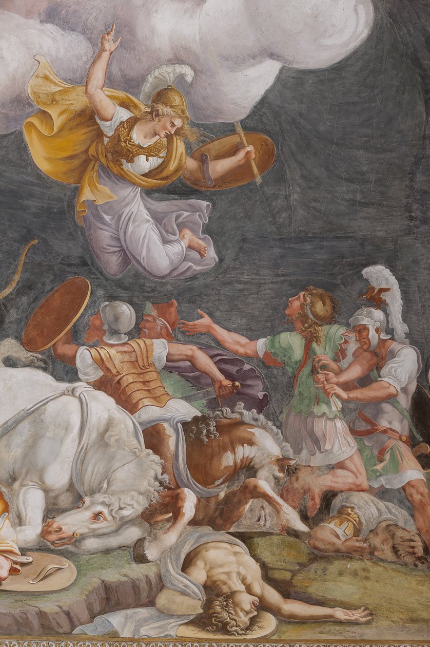Une bataille, (détail) - Giulio (and workshop) Romano