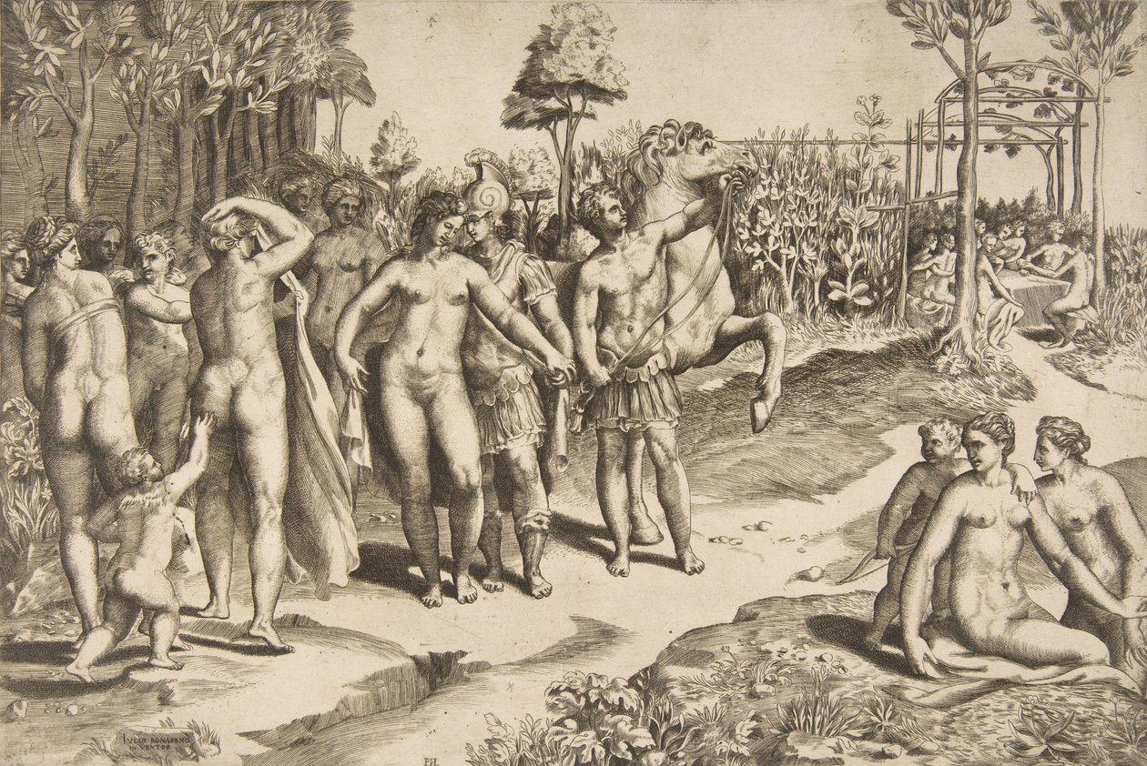 Alexandre et Roxane, 1531-76 - Giulio Bonasone