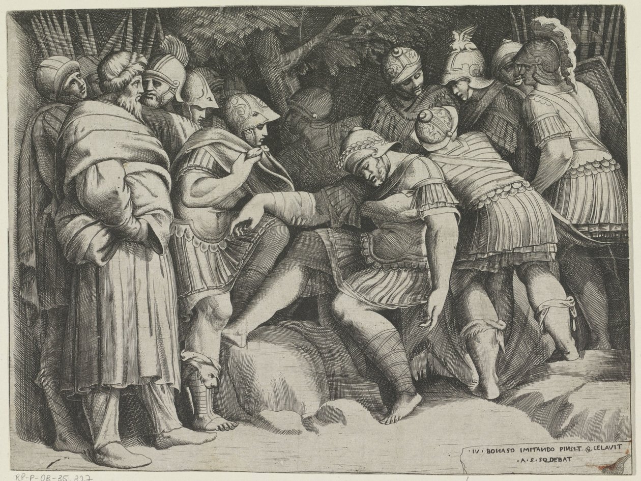Scipion blessé - Giulio Bonasone