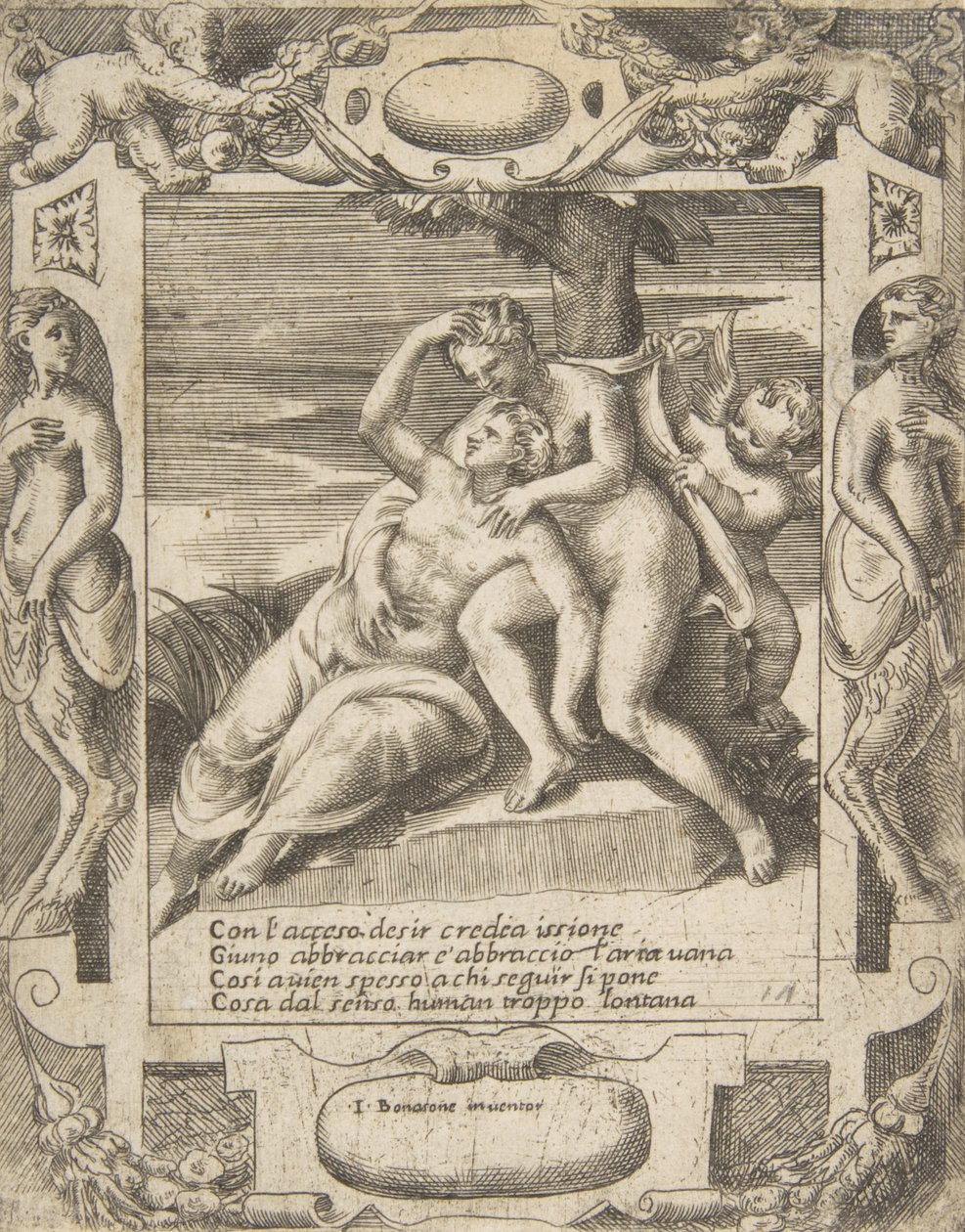 Ixion embrassant un nuage, pensant que c
