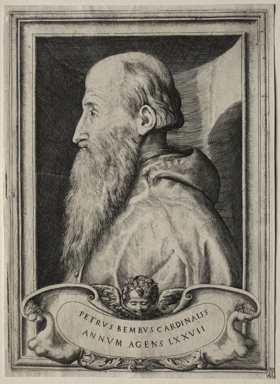 Portrait du Cardinal Pietro Bembo, 1547 - Giulio Bonasone