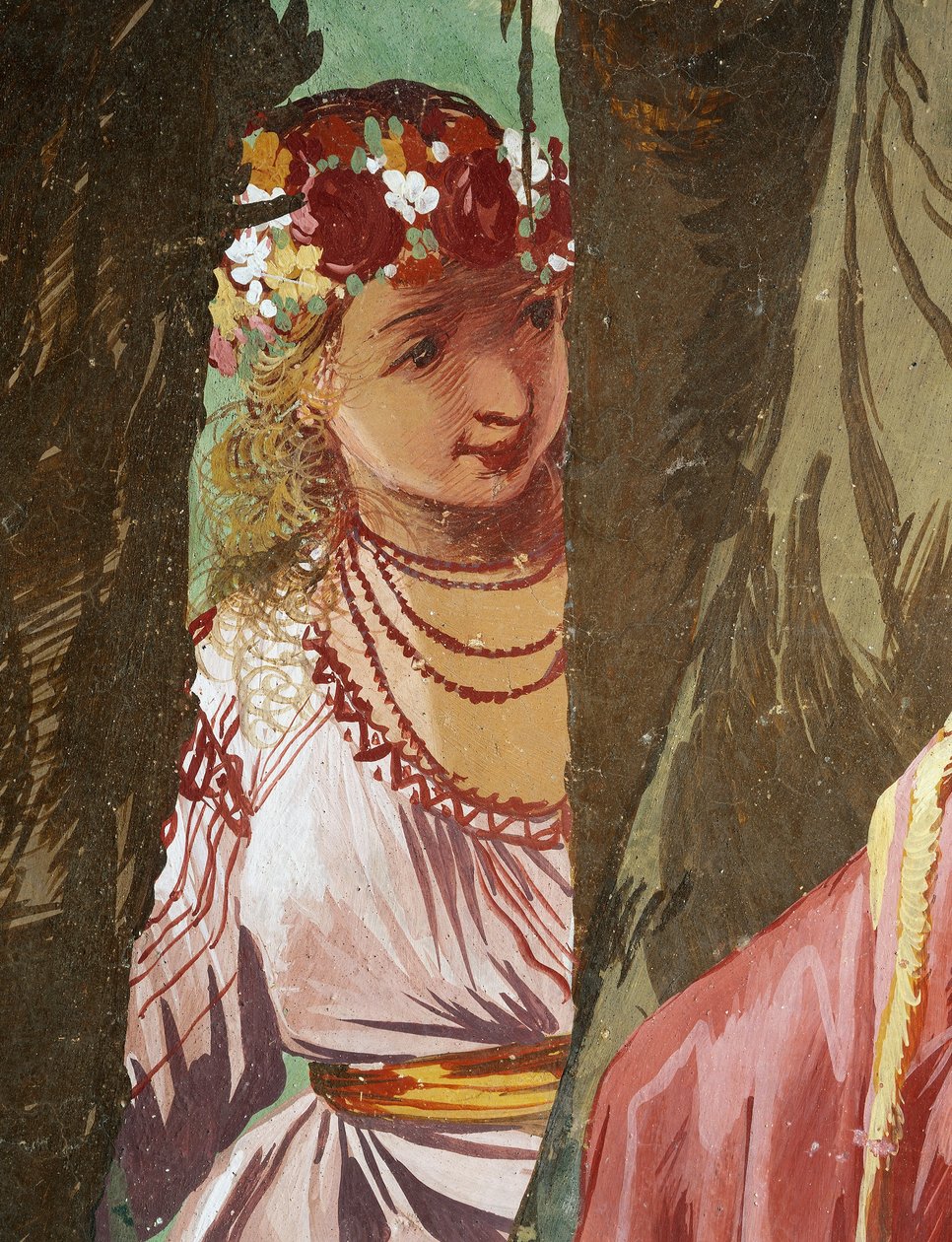 La nymphe Amaryllis couronnée gagnante du concours de baisers - Giulio Carpioni