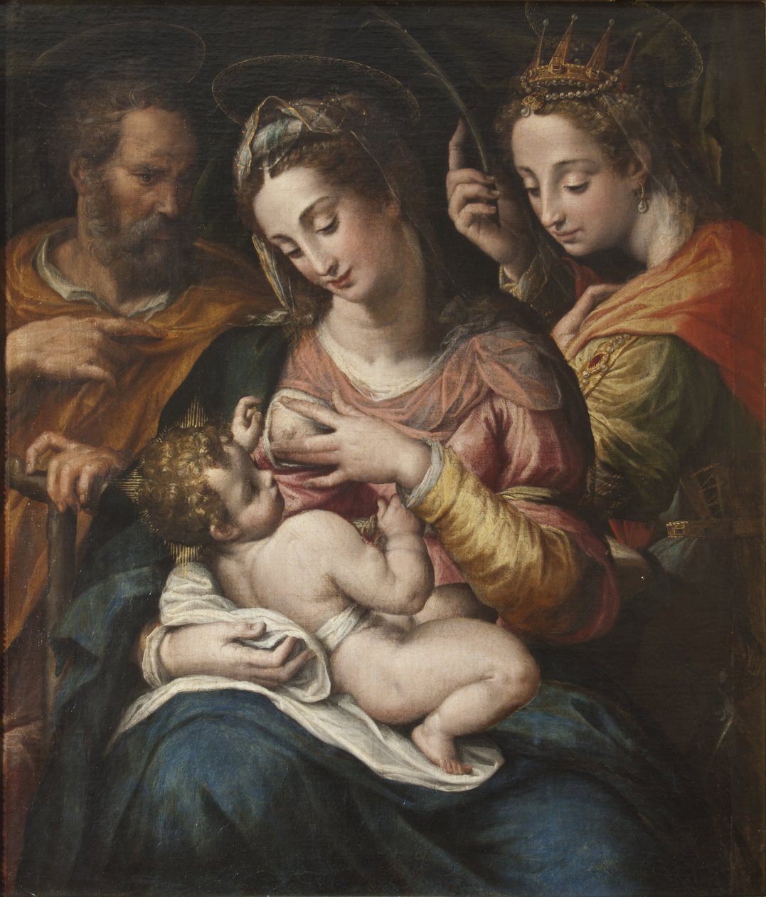 La Sainte Famille et Sainte Catherine - Giulio Cesare Procaccini