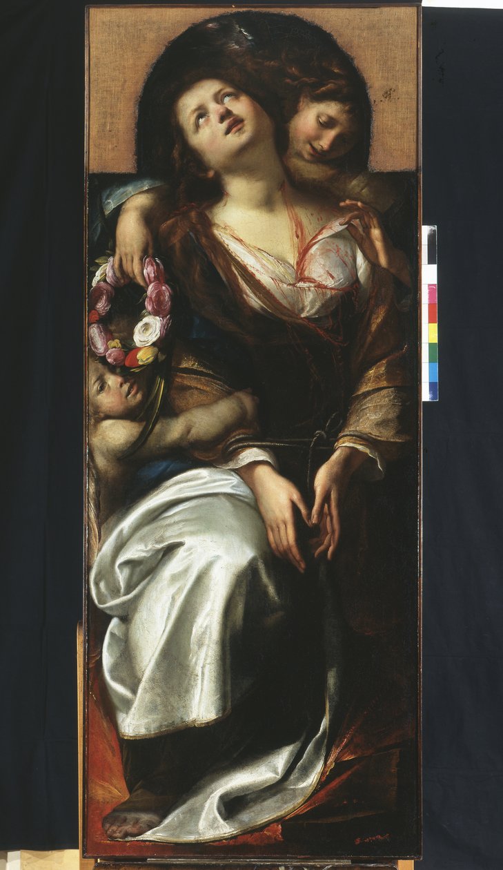 St. Cécile avec deux anges - Giulio Cesare Procaccini