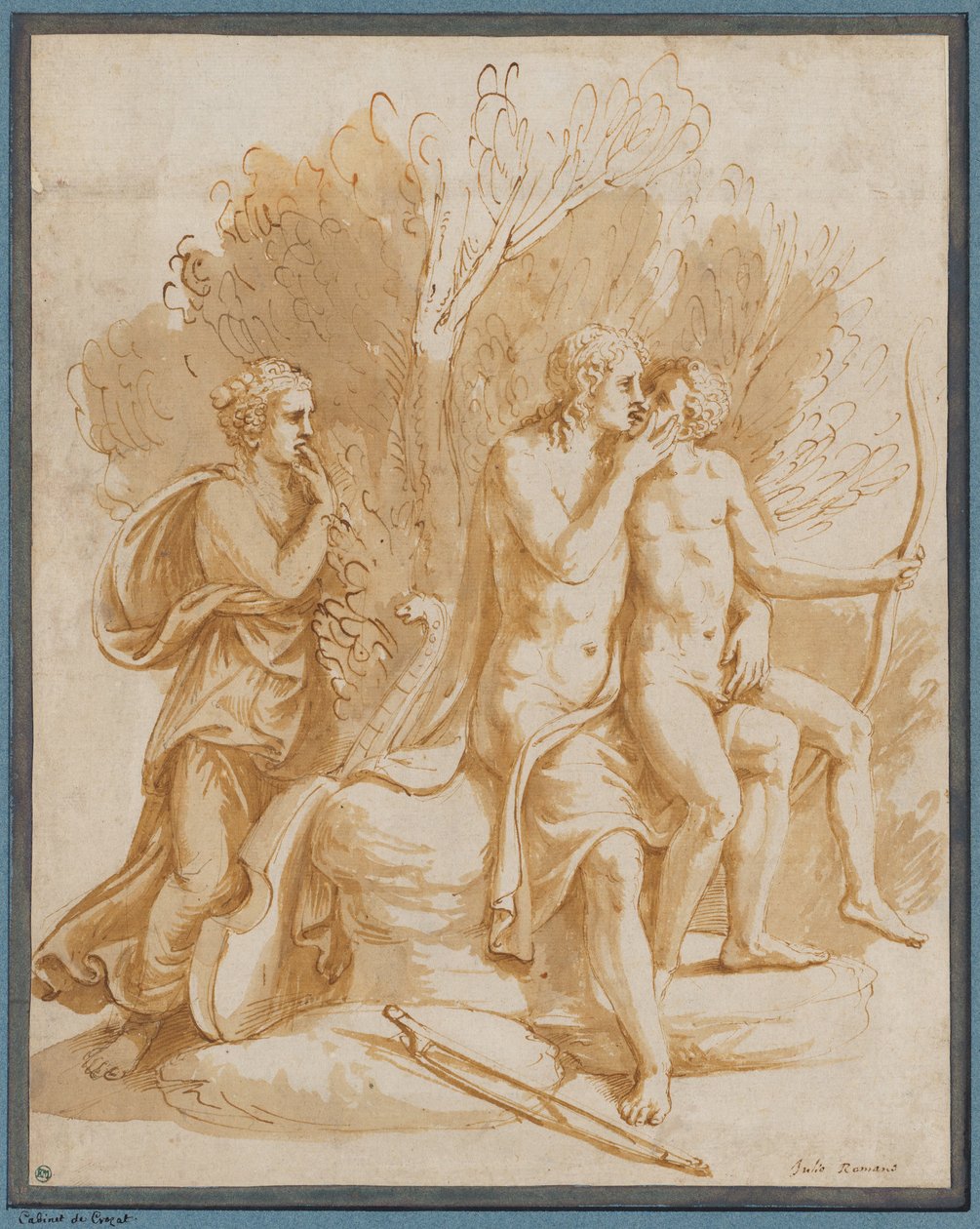 Apollo mit einem Liebhaber - Giulio Romano