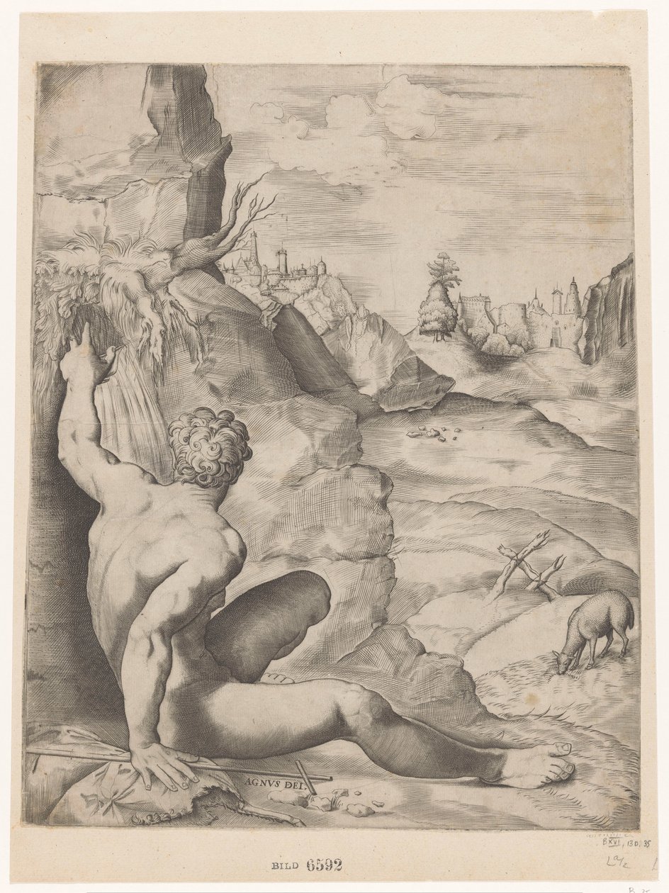 Jean-Baptiste dans le désert - Giulio Sanuto