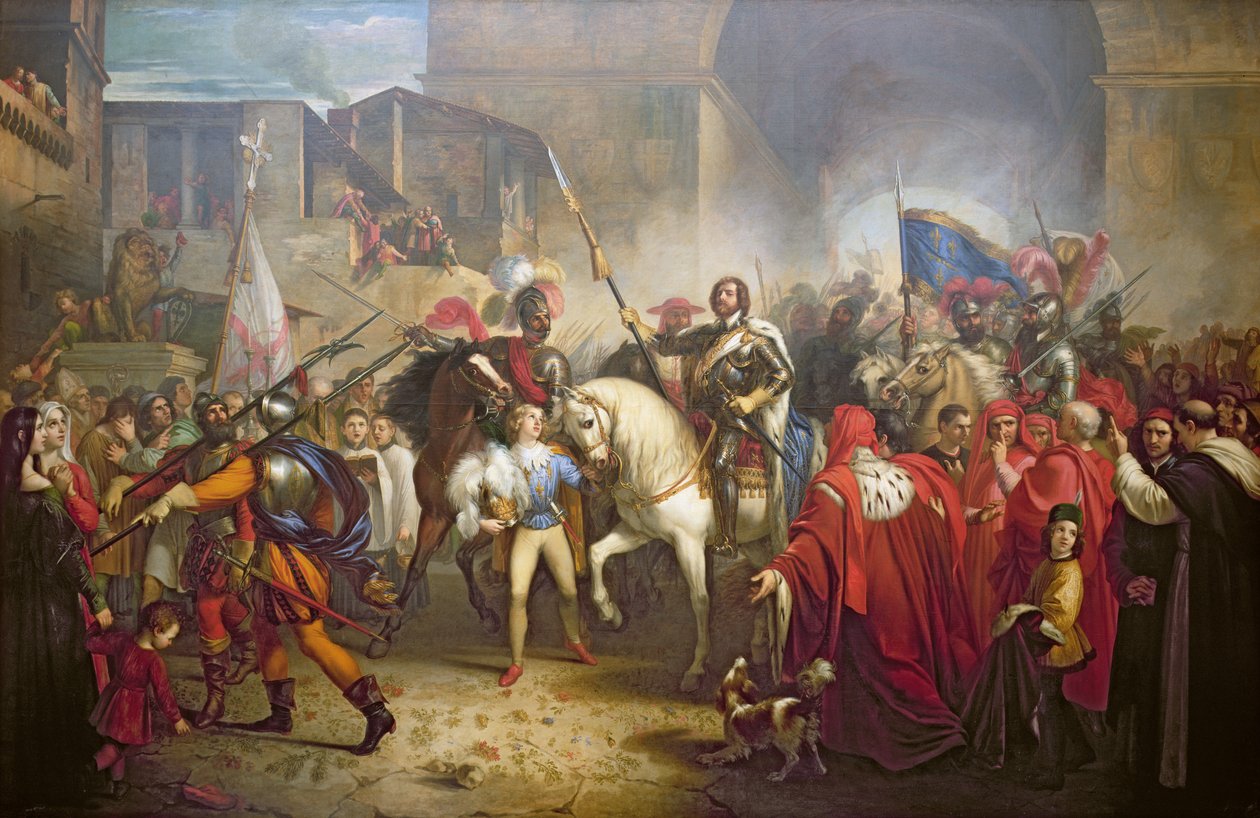 Entrée de Charles VIII (1470-98) à Florence en 1494 - Giuseppe Bezzuoli