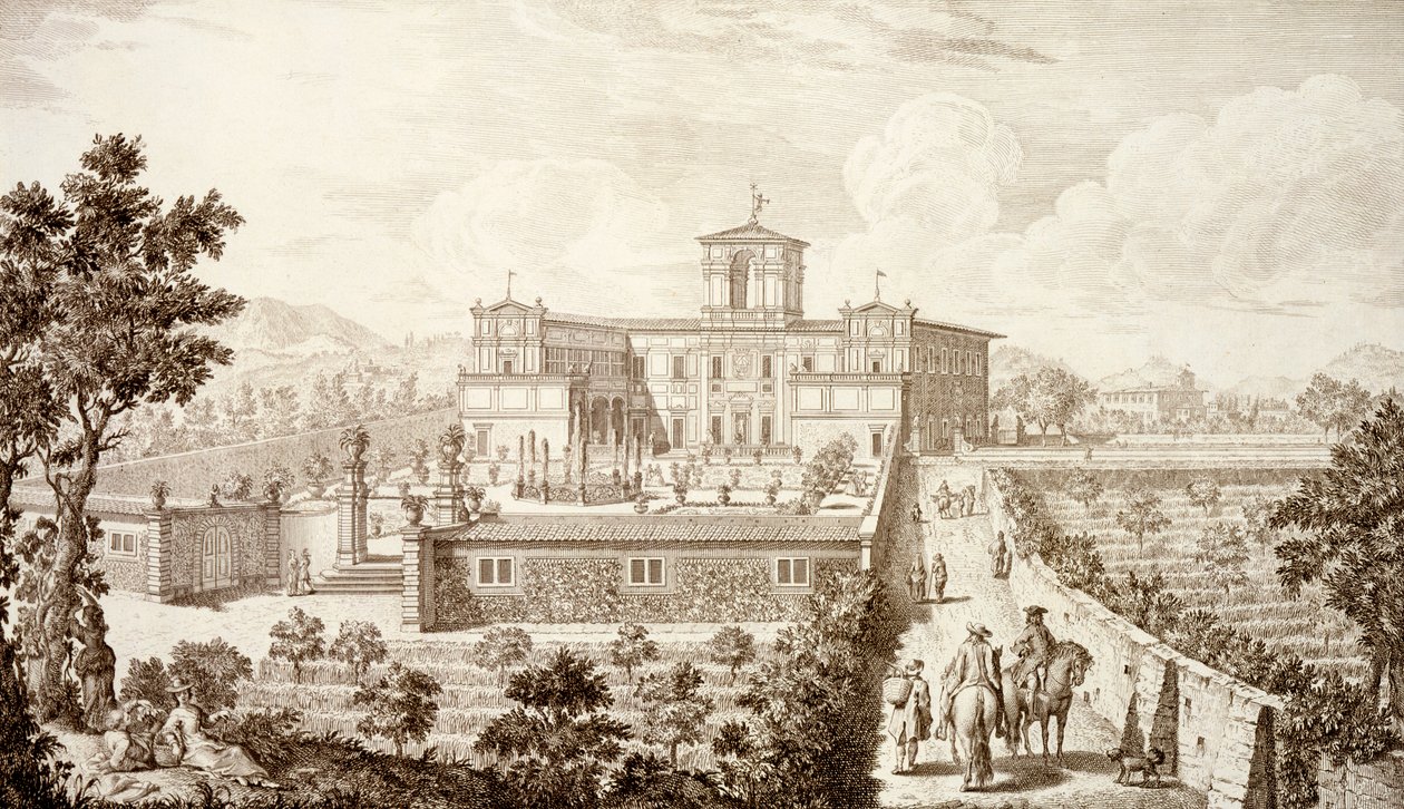 Vue de la Villa di Montughi, de 