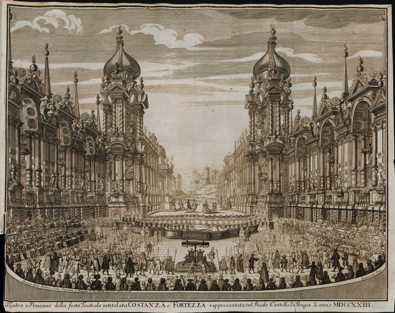 Opéra Costanza e fortezza au Château de Prague le 28 août - Giuseppe Bibiena