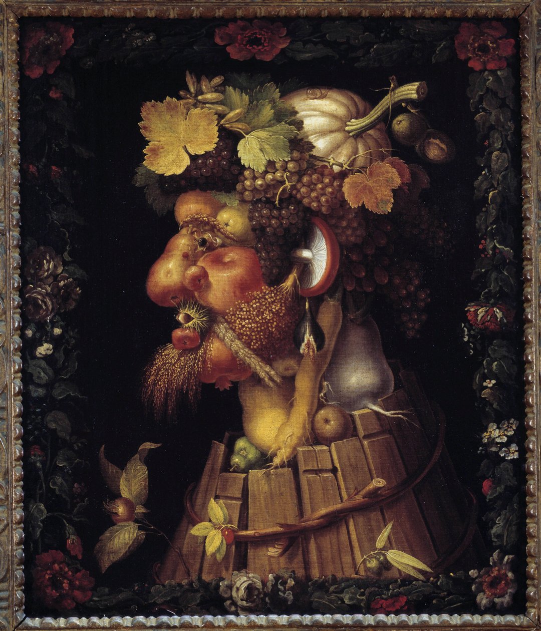 Automne. Allégorie des Saisons. Peinture de Giuseppe Arcimboldo (1527-1593). Musée du Louvre - Giuseppe Arcimboldo