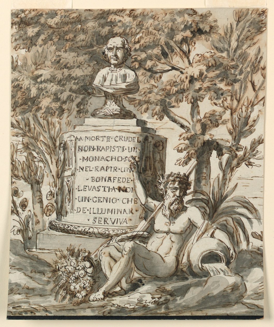 Monument sépulcral pour le moine Bonafede - Giuseppe Barberi