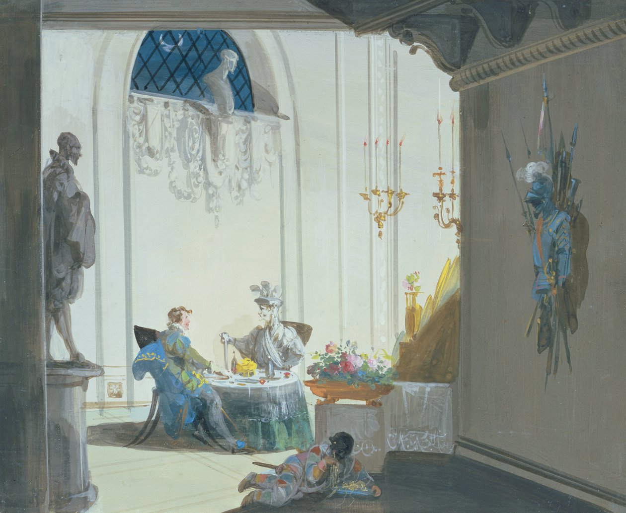 Don Juan et le commandeur : Le banquet | Estampe d'art