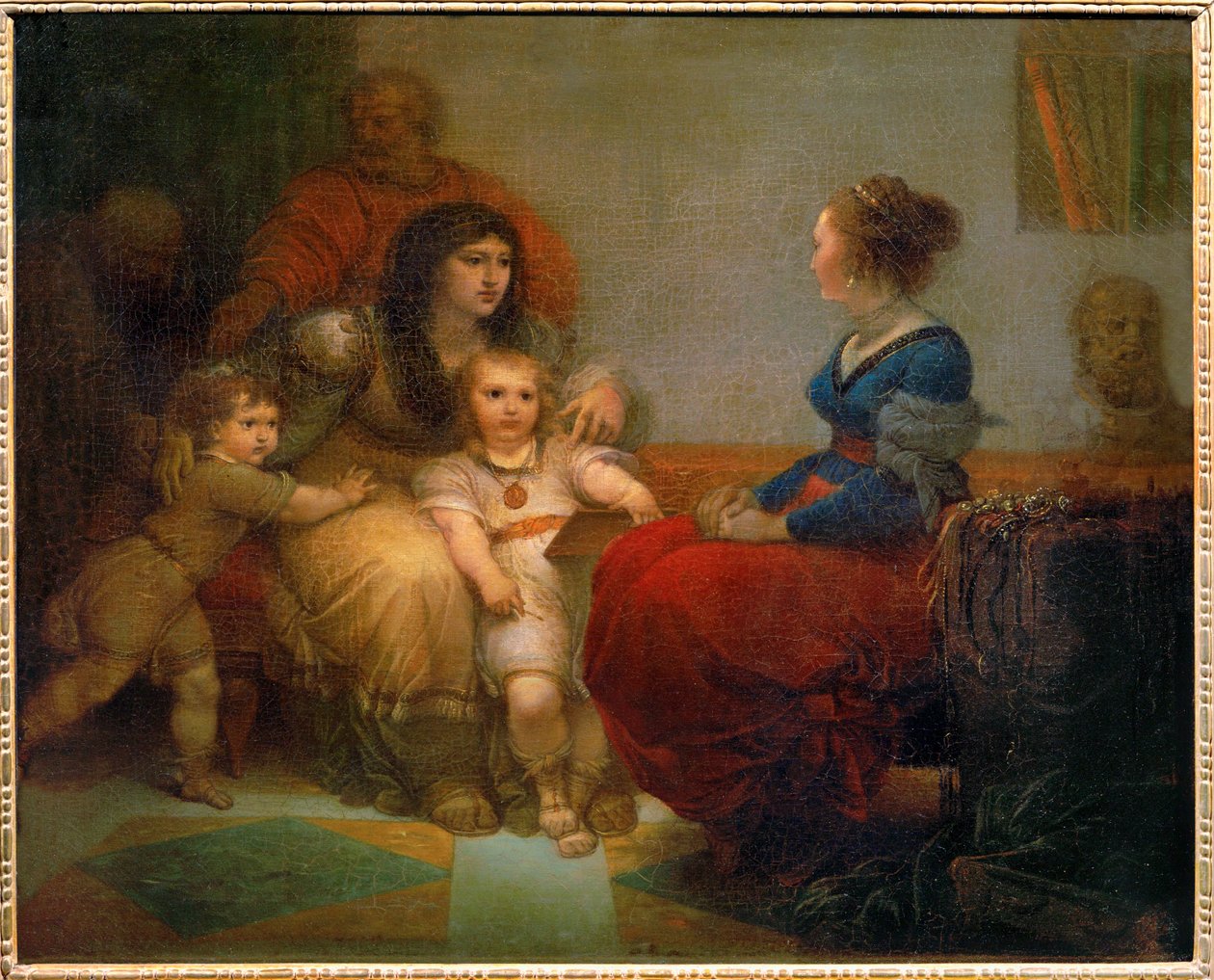 Cornelie, mere des Gracques - Cornelia, mère des Gracques avec ses fils Tiberius et Gaius, et sa fille Sempronia ... - Giuseppe Cades