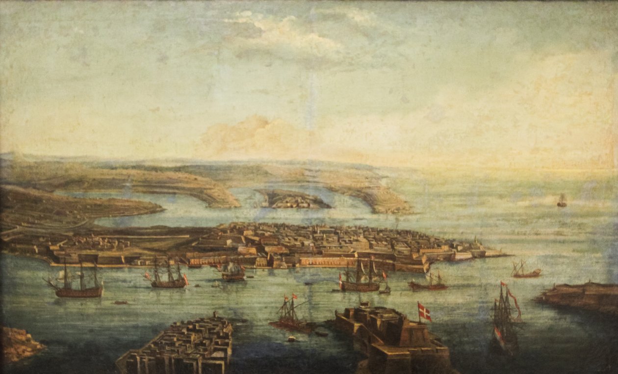 Vue du Grand Port, Marsamxett et La Valette - Giuseppe Caloriti
