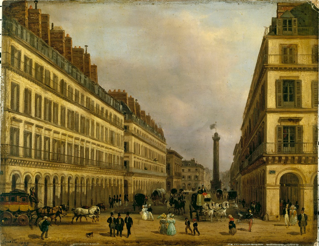 Français : La rue de Castiglione - Giuseppe Canella